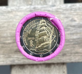 Moneda 2€ Italia 2025 Amerigo Vespucci