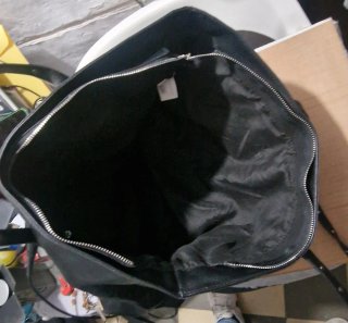 Bolso Negro Grande de cuero