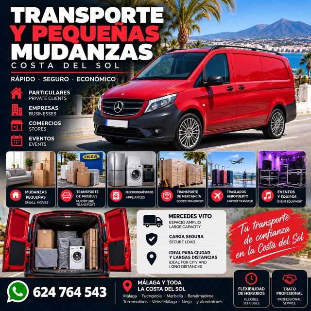 Transporte y Pequeñas Mudanzas Costa del Sol