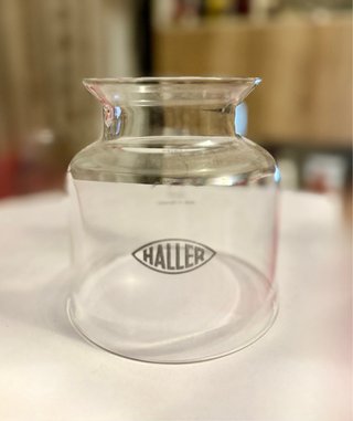 Campana in vetro per lampada Haller, anni 50/60