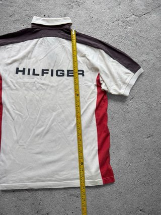 Vintage Tommy Hilfiger 90s/Y2K Colorblock Polo S