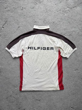 Vintage Tommy Hilfiger 90s/Y2K Colorblock Polo S