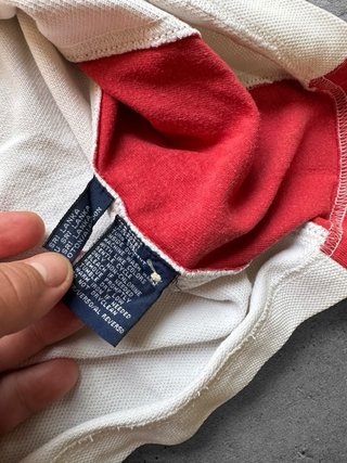 Vintage Tommy Hilfiger 90s/Y2K Colorblock Polo S