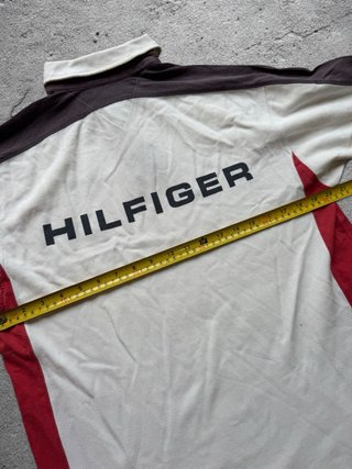 Vintage Tommy Hilfiger 90s/Y2K Colorblock Polo S