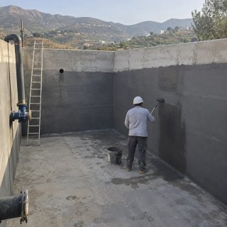 Depósitos de agua de hormigón armado para riego