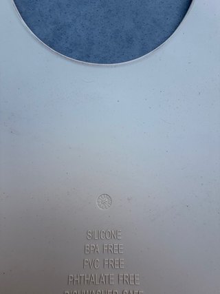 Babete de Silicone Bege