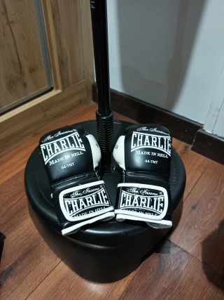 Guantes Boxeo Niño Charlie Negro/Blanco