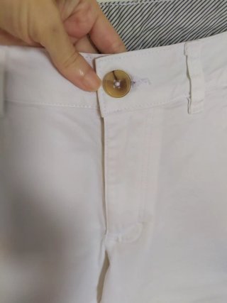 Pantalón corto blanco hombre T. M bermuda golf