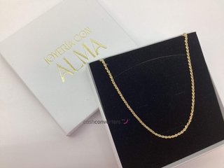 cadena oro 18k 30cm