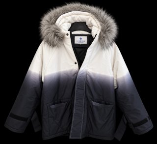 Chaqueta Invierno SHANGYIZHE Blanca y Negra XL