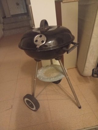 Barbacoa Carbón Portátil Negra