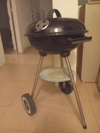 Barbacoa Carbón Portátil Negra
