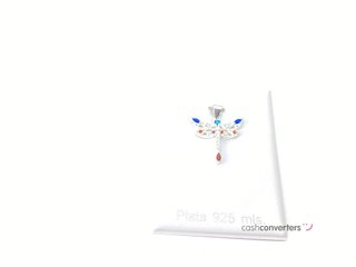 colgante plata 925mm con piedra con circonita