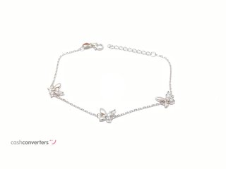 pulsera plata 925mm con piedra con circonita