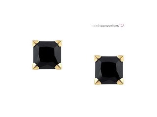 pendientes oro 18k con piedra con circonita