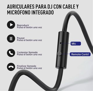 Auriculares de estudio Eker con cable