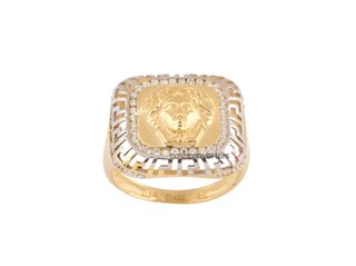 anillo oro 18k con piedra con circonita t. 16 (17,84 mm)
