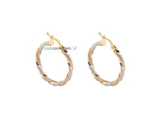 argollas oro 18k