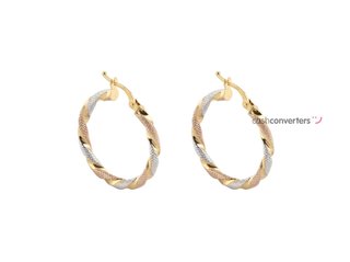 argollas oro 18k