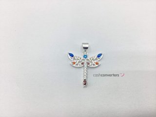 colgante plata 925mm con piedra con circonita