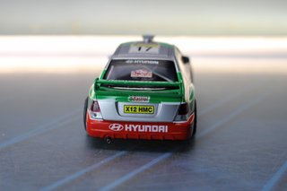 Hyundai Accent WRC “Montecarlo 2002”. Scalextric Tecnitoys 6084 coche slot.