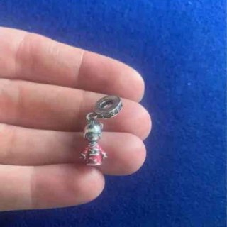 Charm Geisha Japonesa pulsera Pandora collar Plata