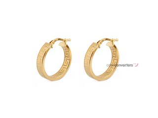 argollas oro 18k