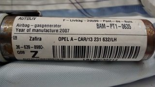 13231632 AIRBAG CORTINA IZQUIERDO OPEL ZAFIRA B 2005-2006-2007-2008-2009-2010-2011