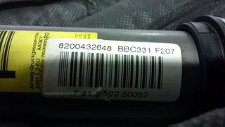 8200432648 AIRBAG CORTINA DERECHO / DERECHA RENAULT SCENIC II (2) 2003-2004-2005-2006-2007-2008-2009