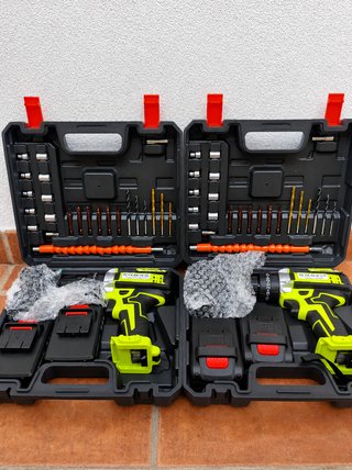2 Kits Taladros percutores atornilladores NUEVOS