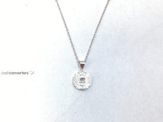 collar plata 925mm con piedra con circonita 19 3.5cm