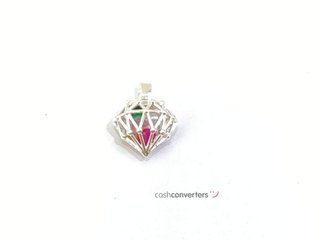 colgante plata 925mm con piedra con circonita
