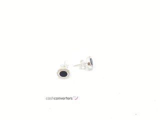pendientes plata 925mm con piedra con circonita,onix