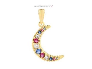 colgante oro 18k con piedra