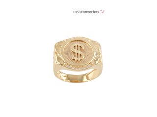 sello oro 18k con piedra con circonita t. 20 (19,1 mm)