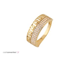 anillo oro 18k con piedra con circonita