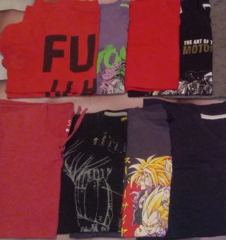 Lote de 16 Camisetas Manga Corta Tallas S