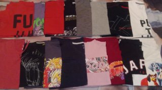 Lote de 16 Camisetas Manga Corta Tallas S