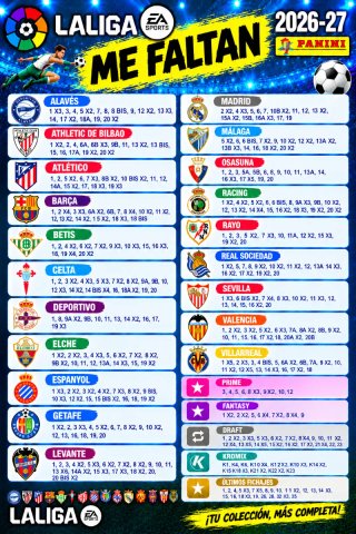 Cromos Liga Este 2026-27 - Cambio y Venta