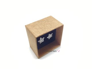 pendientes plata 925mm con piedra con circonita