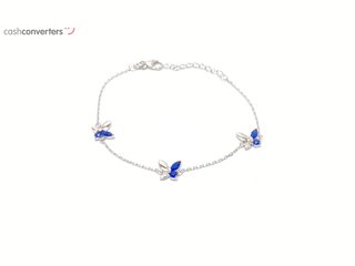 pulsera plata 925mm con piedra con circonita