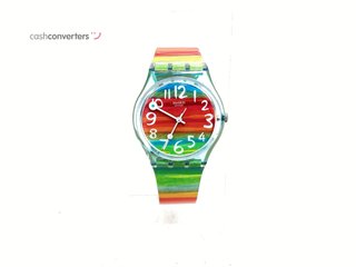 reloj pulsera unisex swatch color the sky gs124