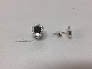 pendientes plata 925mm con piedra con circonita,onix