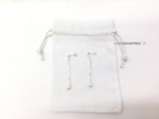 pendientes plata 925mm con piedra con perla
