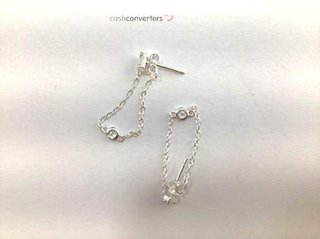 pendientes plata 925mm con piedra con circonita