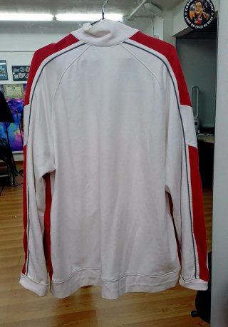Chaqueta de chándal Puma blanca y roja XL