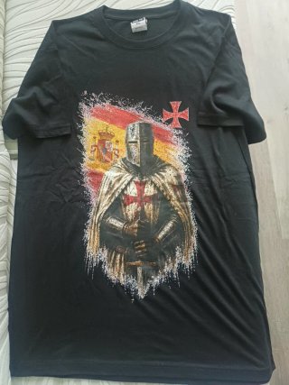 Camiseta Caballero Templario Talla S, NUEVA