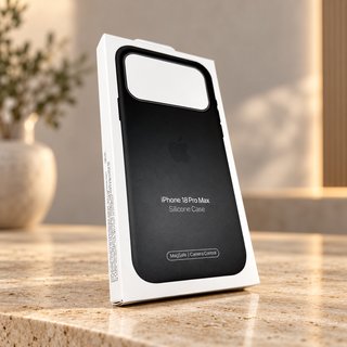 Custodia iPhone 14 Pro Max in silicone nero MagSafe