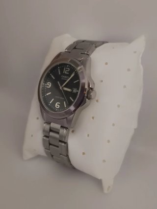 Casio MTP-1259P reloj clásico negro acero 38mm