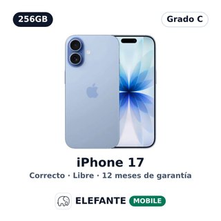 iPhone 17 256GB Azul · Grado C · Libre